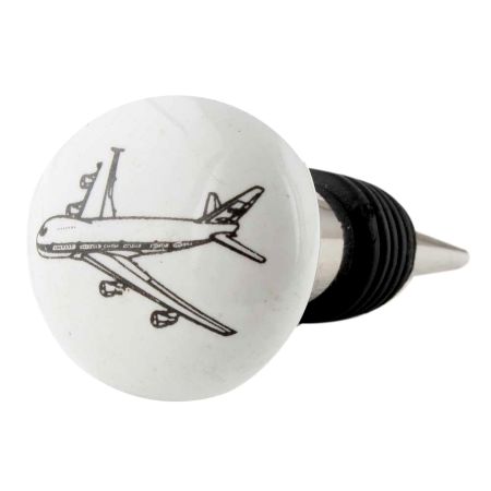 Aeroplane Flat Ceramic Wine Bottle Stopper